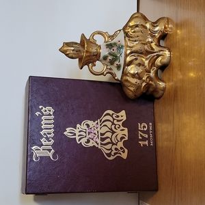 Vintage Beam's 175 months Pink Floral Decanter in Original Box